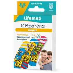 Kinderpflaster Ninjas 10 Stück Wundpflaster Motivpflaster wasserabweisend