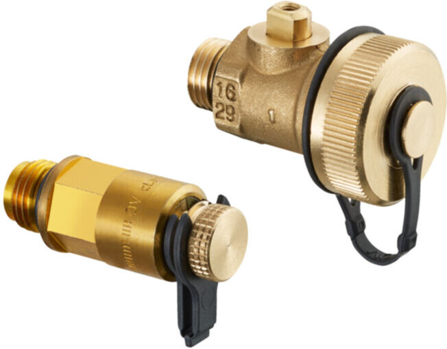 Kit d'accessoires OV Kit Hydrocontrol 3=1 vanne de mesure et 1 vanne à boisseau sphérique R&D; ; Oventrop (1060381)