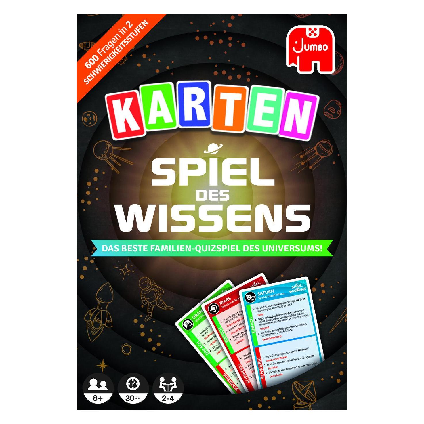 Jumbo Kartenspiel Spiel des Wissens (Deutsch, 2 - 4 Spieler) (19949)