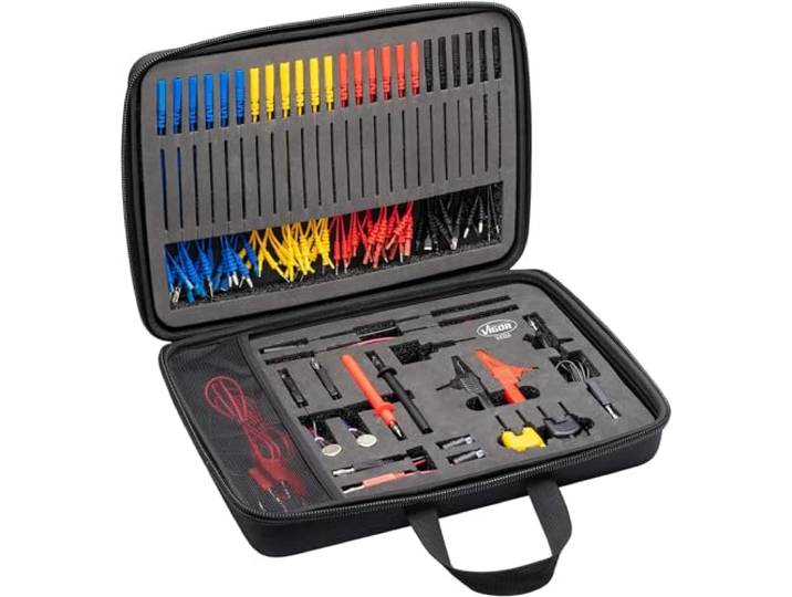 ViGOR - Meetkabelset 92-delig V4326N Voor automotive vereisten voor elektrisch meten en testen van elektrische circuits/componenten KWALITEIT, veilig 92-delig 12 V batterij'.