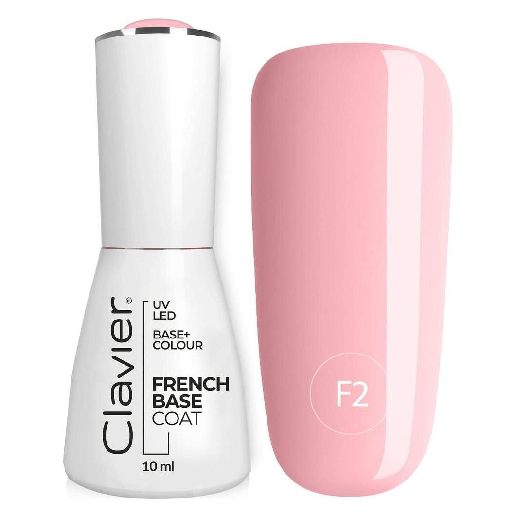 Clavier Luxury Nail Hybrid Uv Base Coat F2 10Ml (Cotton Candy, UV-Gel Lack) (39615761)