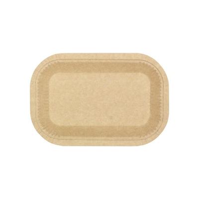 Greenuso MONOUSO - Pappschale Anti-Fett Kraft 15x23cm 245g/m² (750 Stück)