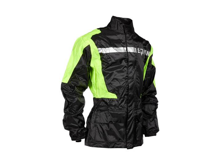 SQ Motorrad-Regenjacke Bristol Schwarz-Gelb XL