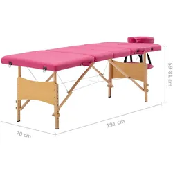 vidaXL, Massageliege + Massagestuhl, Jasdorf