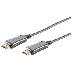 Shiverpeaks Optisches HDMI Kabel, 4K 60Hz, schwarz (75 m), Videokabel, Schwarz