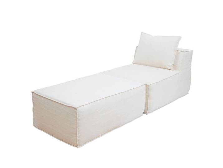 CHAISELONGUE Cremeweiß