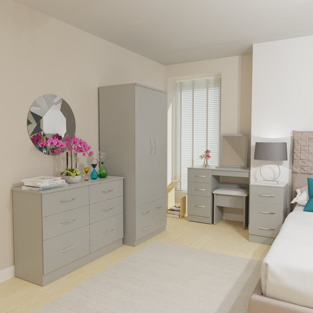 Brayden Studio Fully Assembled Alinuswe 3 - Drawer Chest of Drawers Dusk Grey 69.5cm H X 76.5cm W X 41.5cm D