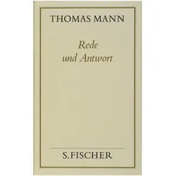 Rede und Antwort, Fachbücher von Thomas Mann