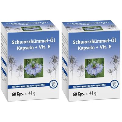 Schwarzkümmelöl Kapseln+Vitamin E 2x 2x60 St Kapseln