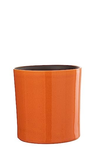 J-Line Bloempot Flek Keramiek Oranje Medium Ø 21 cm