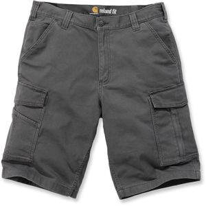 Carhartt Arbeitshose Relaxed Rigby Cargo Short, Herren, kurze Hose, grau (shadow), Weite 31 / Größe 46