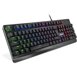 Inter-Tech NK-2000ME kabelgebundene Gaming Tastatur  - QWERTZ DE - schwarz