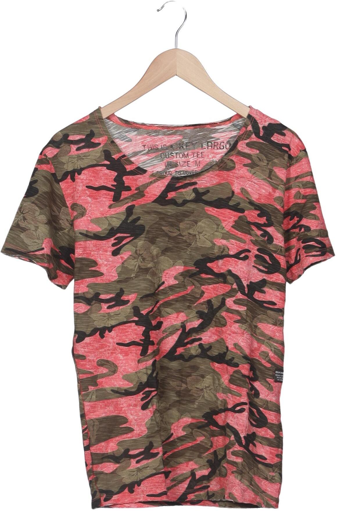Key Largo Herren T-Shirt, Mehrfarbig, Gr. M, Baumwolle - Second Hand