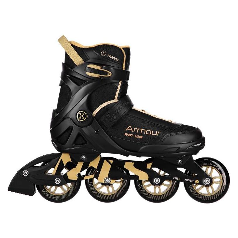 Nils Inline-Skates Armour Schwarz Und Gold Grösse 42 Extreme (42) (16-01-274)