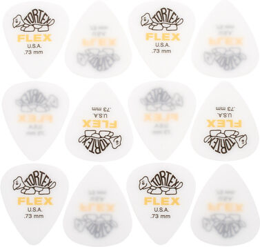 Dunlop Tortex Flex Picks 0.73 Weiß