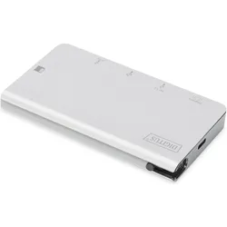 Digitus DA-70867 (USB-C, 5 Ports), Dockingstation + USB Hub, Silber