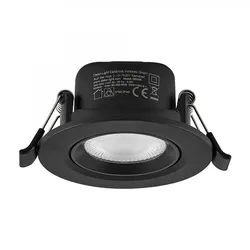 Deko-Light Einbaustrahler Surtur Tilt 68mm 6W Dimmbar 2700/3000/4000K Schwarz