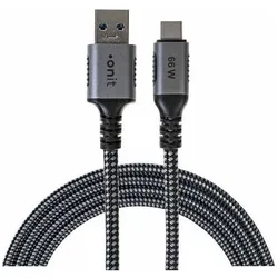 2x Onit USB A – USB C (1 m, USB 3.2 Gen 2, 66 W), USB Kabel