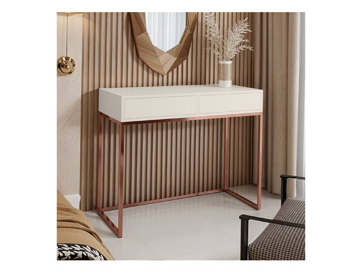 Design Möbel Schminktisch Elegante Konsole / Schminktisch mit 2 Schubladen