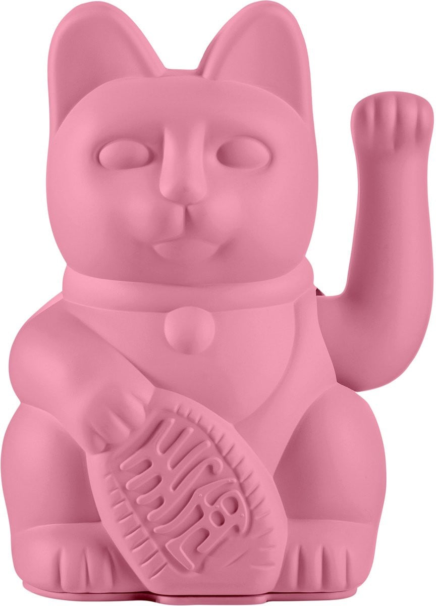 Donkey Wuivende Kat Lucky Cat Maneki-Neko Hot Pink voor op tafel