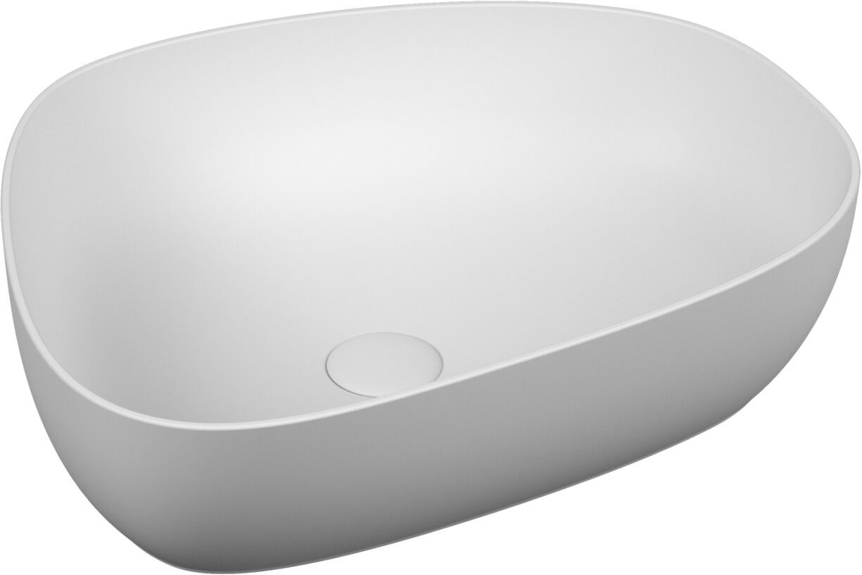 Vitra Outline Aufsatzschale asymmetrisch, Edelweiß, 5991B401-0016 5991B401-0016