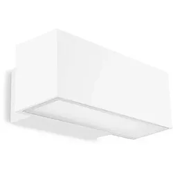 LEDS C4 LED Außenwandleuchte AFRODITA LED SINGLE EMISSION, IP66 IK04, 30cm, CASAMBI dimmbar, 23.3W, 3000K, Weiß LEDS-05-E020-14-CL