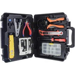 Goldtool, Multi-Tool, Netzwerk Basis Installations Kit LAN, mit Tester (7 Funktionen)