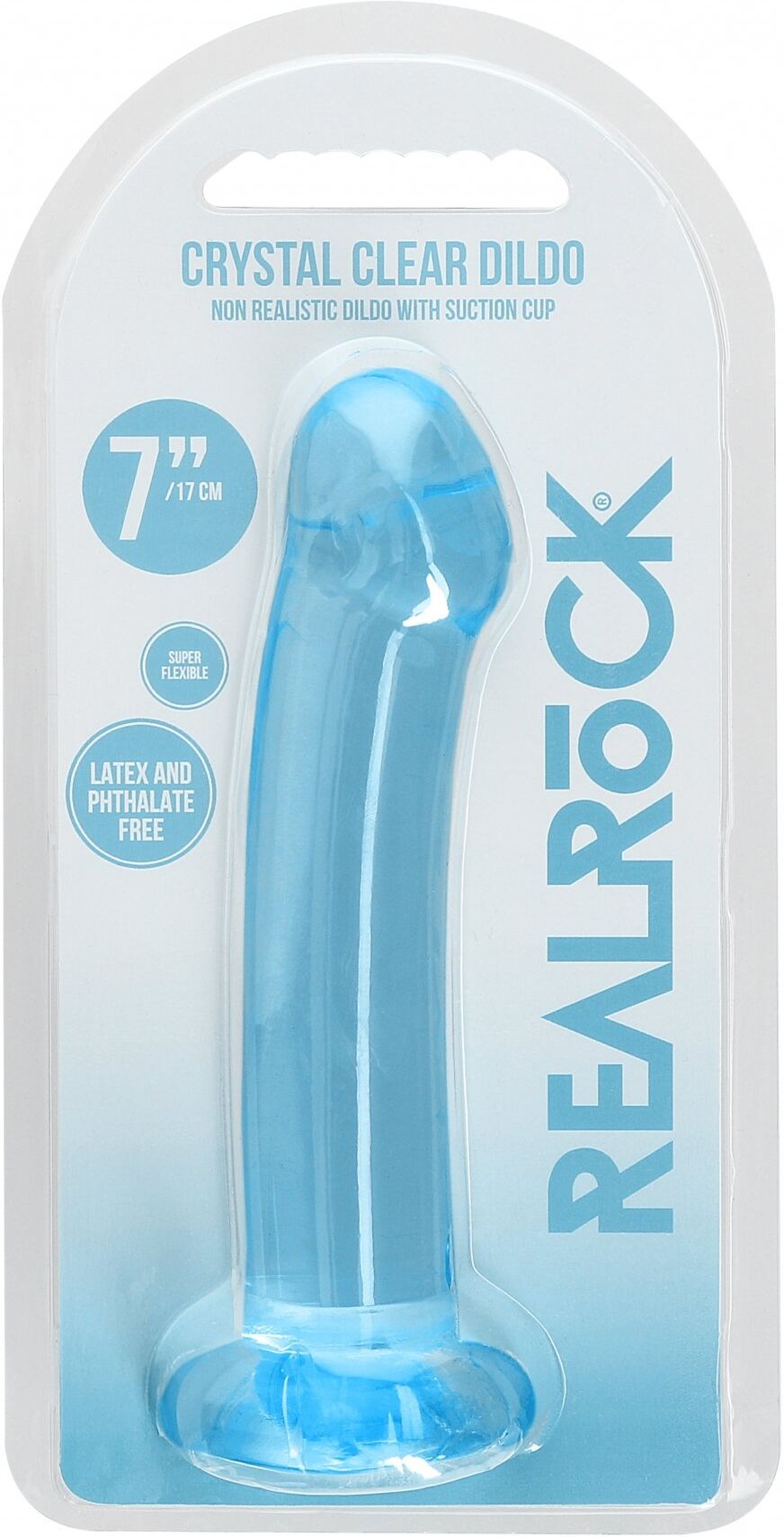 RealRock Dildo Jelly 17cm Suction Cup - Blue