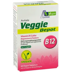Avitale Veggie Depot B12 plus Magnesium & Folsäure 60 St Tabletten