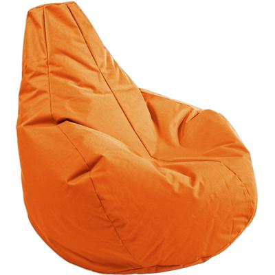 Sitzsack KINZLER "Gamer", orange, B:100cm H:100cm, Polyester, Sitzsäcke, Sitzsack, Uni Farben, mit Rückenlehne, Outdoor geeignet, Kinderzimmer