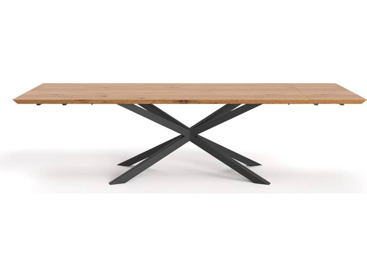 Table en bois Lumina à rallonges\, 120x90 cm + rallonges de table 2x50 cm \, Chêne\, Scandinave