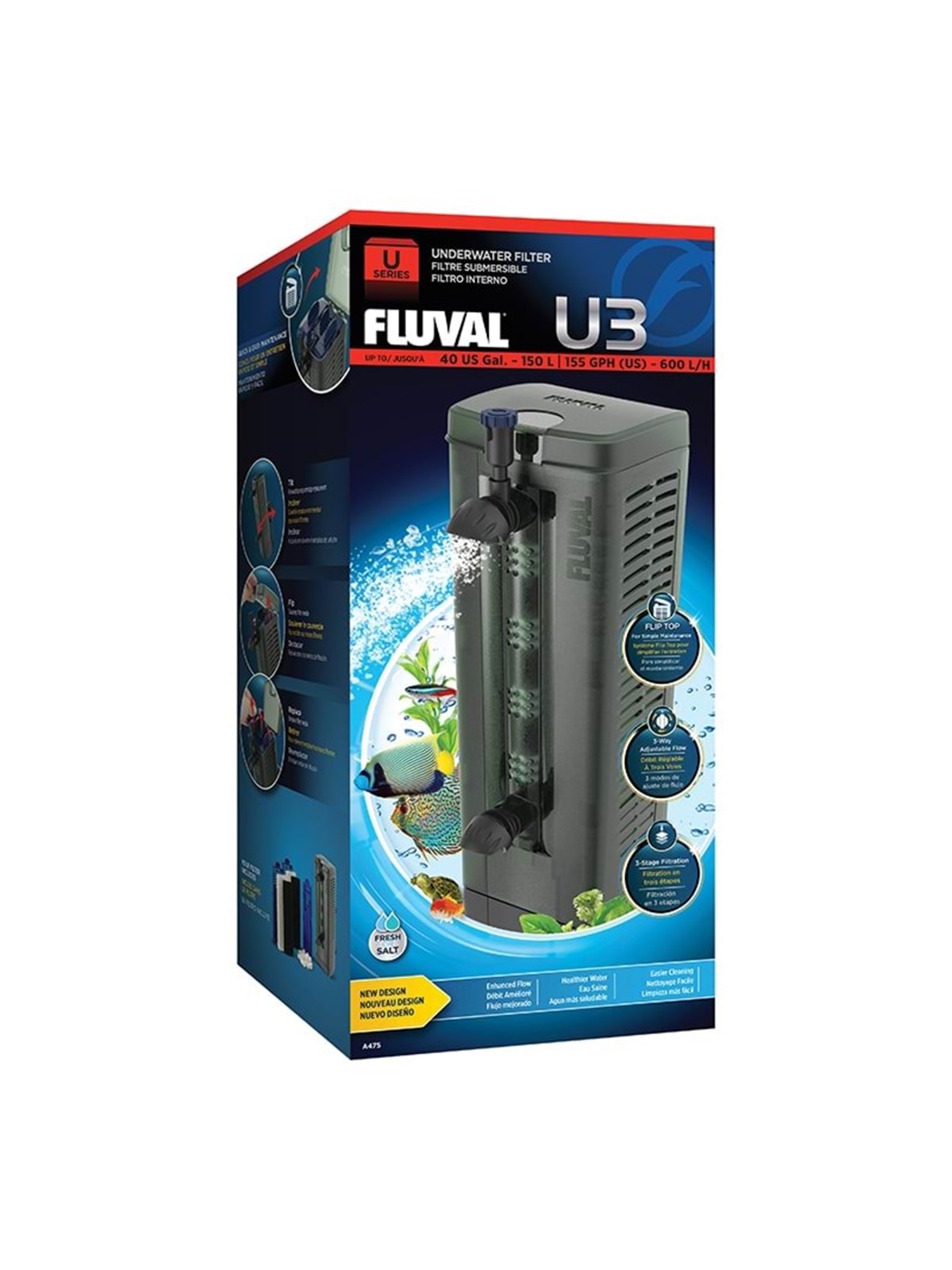 FLUVAL U3 Innenfilter für 90-150 L.