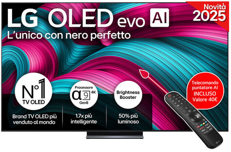 LG OLED evo AI OLED83C54LA TV Serie C5 83'' 4K, α9 Gen8, Brightness Booster, 40W, 4 HDMI, VRR 144Hz, Smart TV WebOS 25