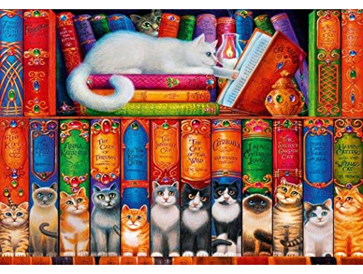 BLUEBIRD PUZZLE 1000 el. Kocia biblioteka [PUZZLE]