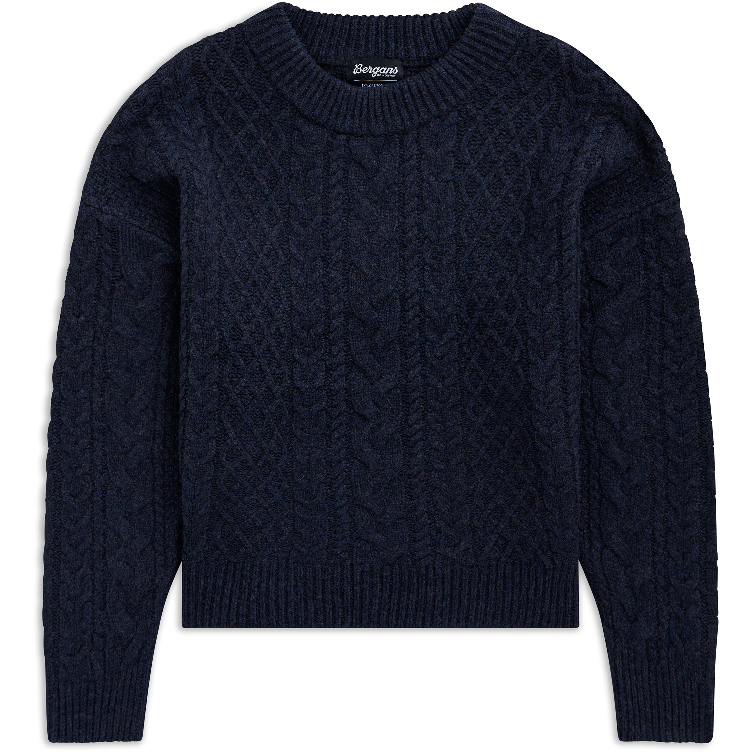 Bergans Lofoten Knitted Wool Herren Pullover blau Größe M Lifestyle Widerstandsfähig