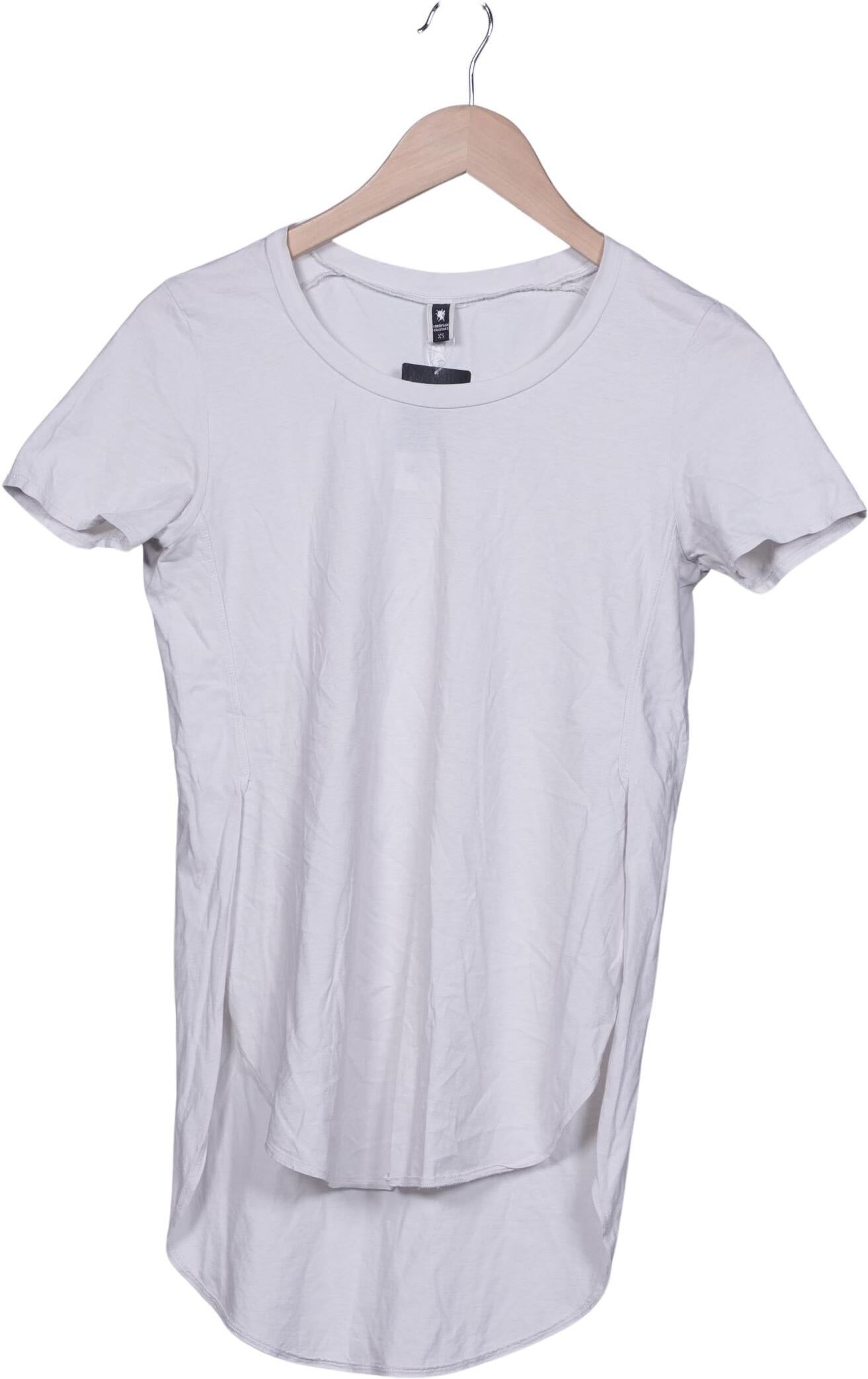 European Culture Damen T-Shirt, Grau, Gr. XS, Baumwolle - Second Hand