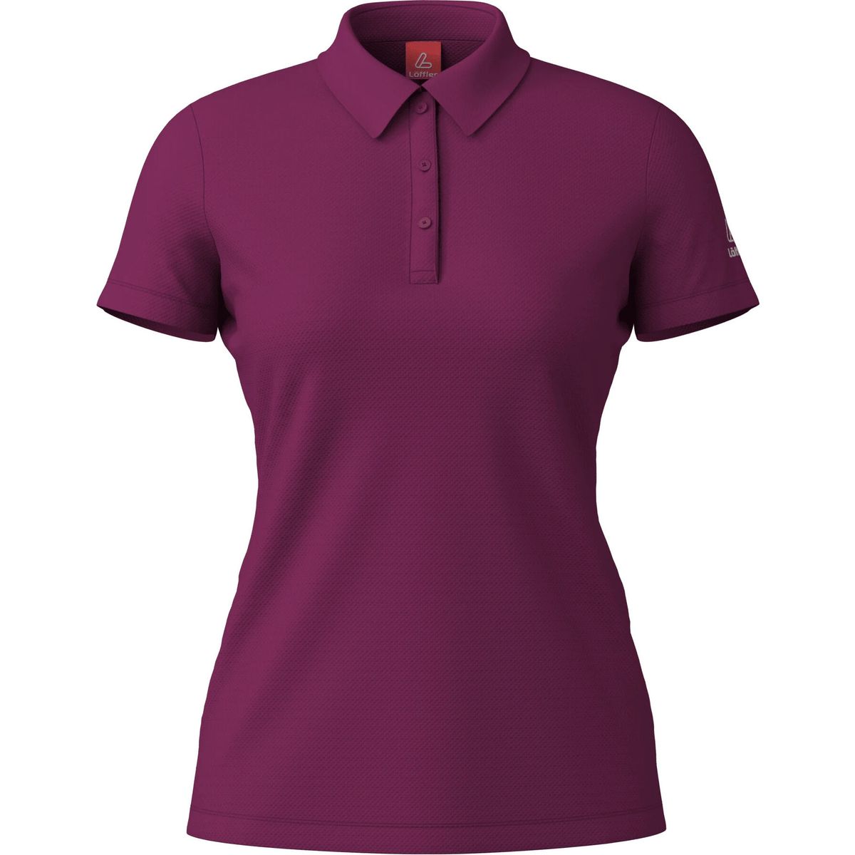 Löffler Women Poloshirt Tencel(tm) bordeaux (519) 34 27777-519-34