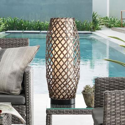 Lite Source Baran Indoor Outdoor Table Lamp Brown , Brown