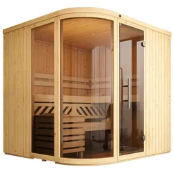 Weka Element-Designsauna Sara 1 Sparset inkl. Ofen-7,5 kW Saunaofen OS inkl. Steuerung - "Alles dabei"