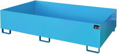 Regalwanne Typ RW/RW 2200-2, ohne Gitterrost, blau RAL5012