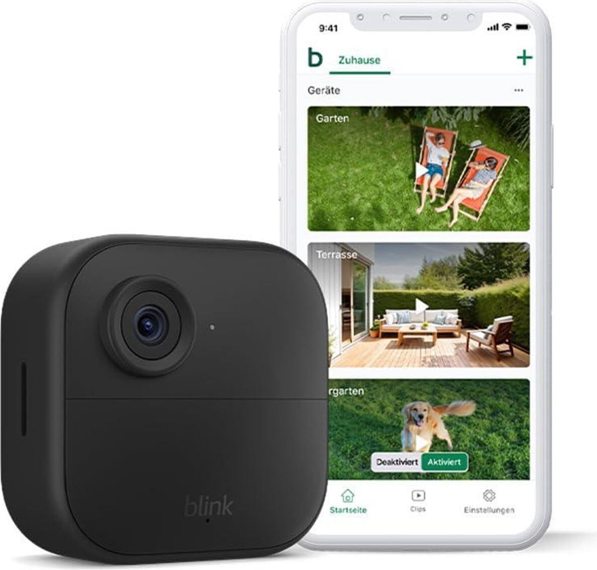 Blink Outdoor 4 Netwerkbewakingscamera - Draadloos Wi-Fi - 1080p - Weerbestendig - Audio - Voor binnen- en buitengebruik
