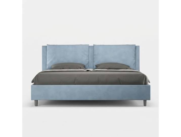 Doppelbett mit Bettkasten, modernes Design Antea 200x200 - Hellblau