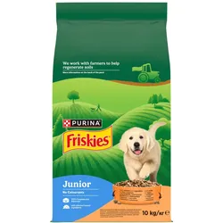Friskies Junior Futter für Welpen mit Huhn und Gemüse mit Milch 10kg
