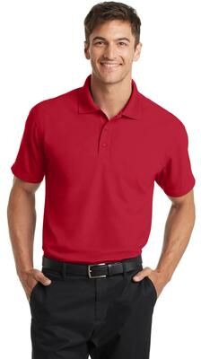 Port Authority K572 Dry Zone Grid Polo Shirt in Engine Red size 4XL   Polyester