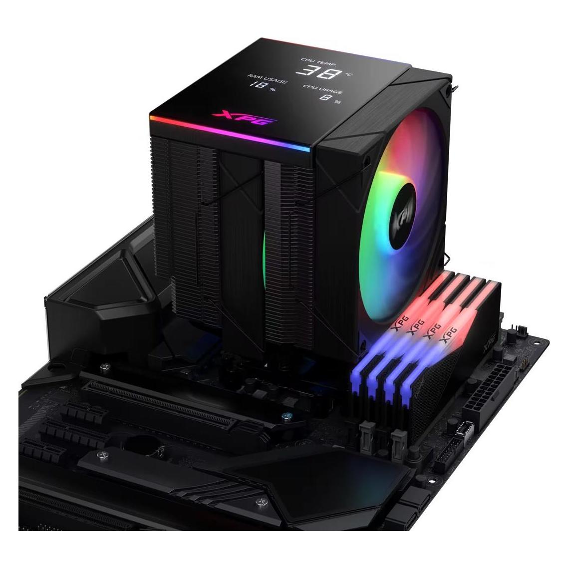 Adata Lüfter XPG MAESTRO PLUS 62DA (120mm ARGB Fan) schwarz (120 mm, 1x) (4711658152954)