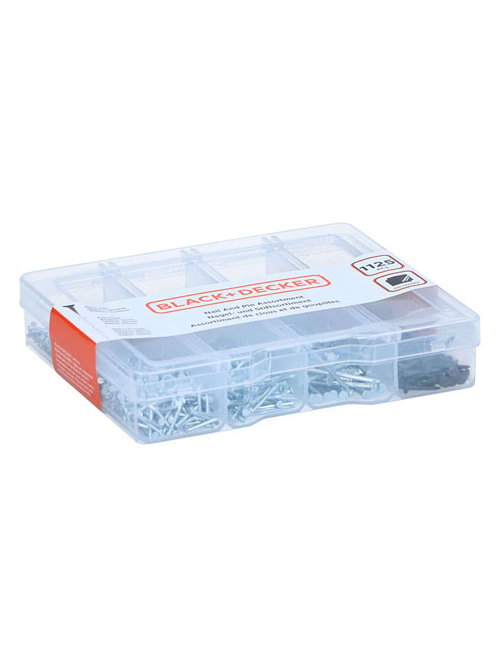 Black & Decker 2er-Set: Nägel in Silber/ Schwarz - 2 x 1125 Stück - onesize