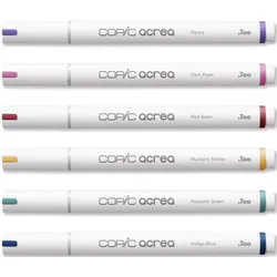 COPIC® acrea Deep Layoutmarker-Set weiß 0.8 mm Schreibfarbe: Mehrfarbig