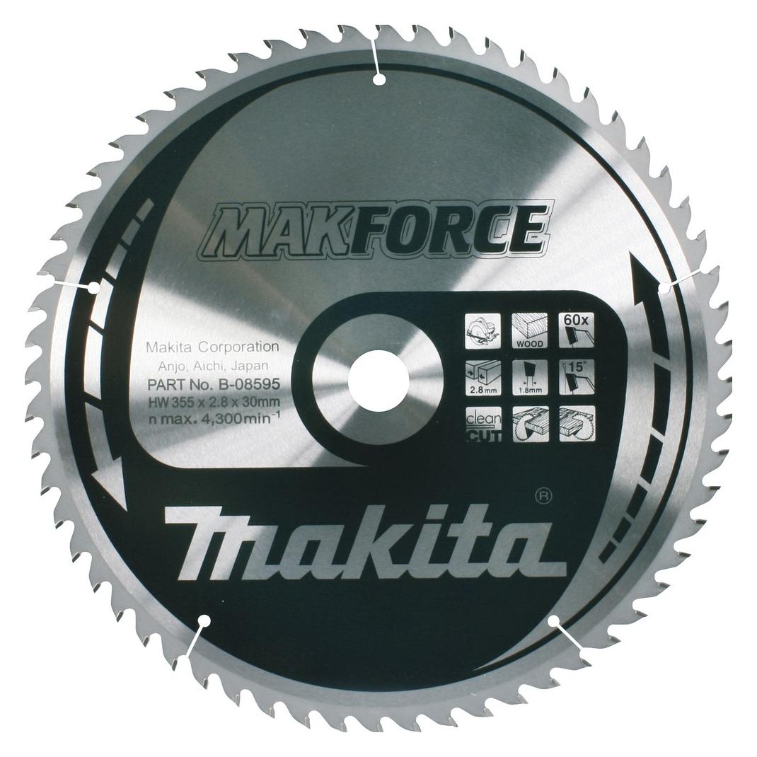 Makita MAKFORCE Handkreissägeblatt 355/30 (B-08595)