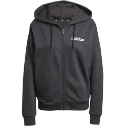 adidas Essentials Linear French Terry Kapuzenjacke Damen - black/