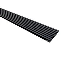 KAHRS Entwässerungsrinne, Aluminium, 20x150 mm, schwarz eloxiert